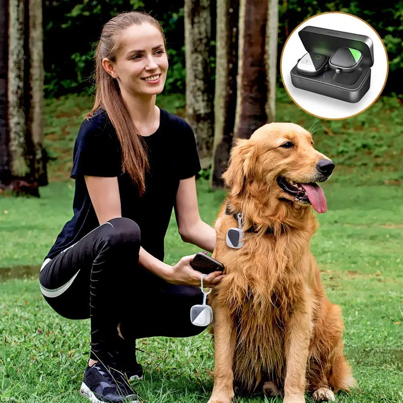 Rastreador GPS para mascotas para perros, gatos, sin tarifa mensual, dispositivo de seguimiento en tiempo real para múltiples mascotas