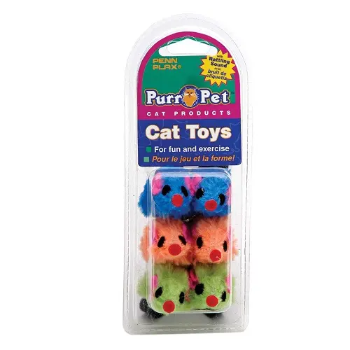 Ratones de Jugetes para Gatos 6pck