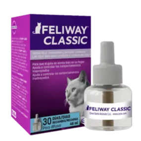 Recarga para Feliway Classic difusor  48 mL (Efecto relajante Gatos ) feromonas