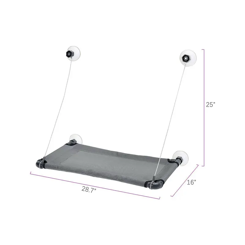 Repisa de Ventana HORIZON para Gato – Soporta hasta 10 kg con Ventosas Seguras | M-PETS®