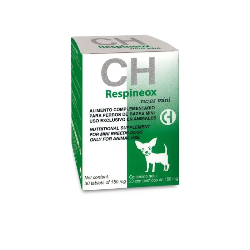 Respineox Razas Mini 30 Comprimidos – Expectorante y Fluidificante Respiratorio para Perros