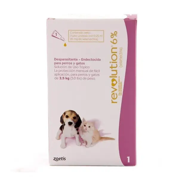 Revolution 6% perro y gato 2,5kg