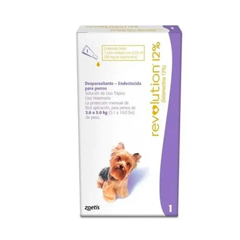 Revolution Desparasitante Para Perros 2.6 5.0 Kg