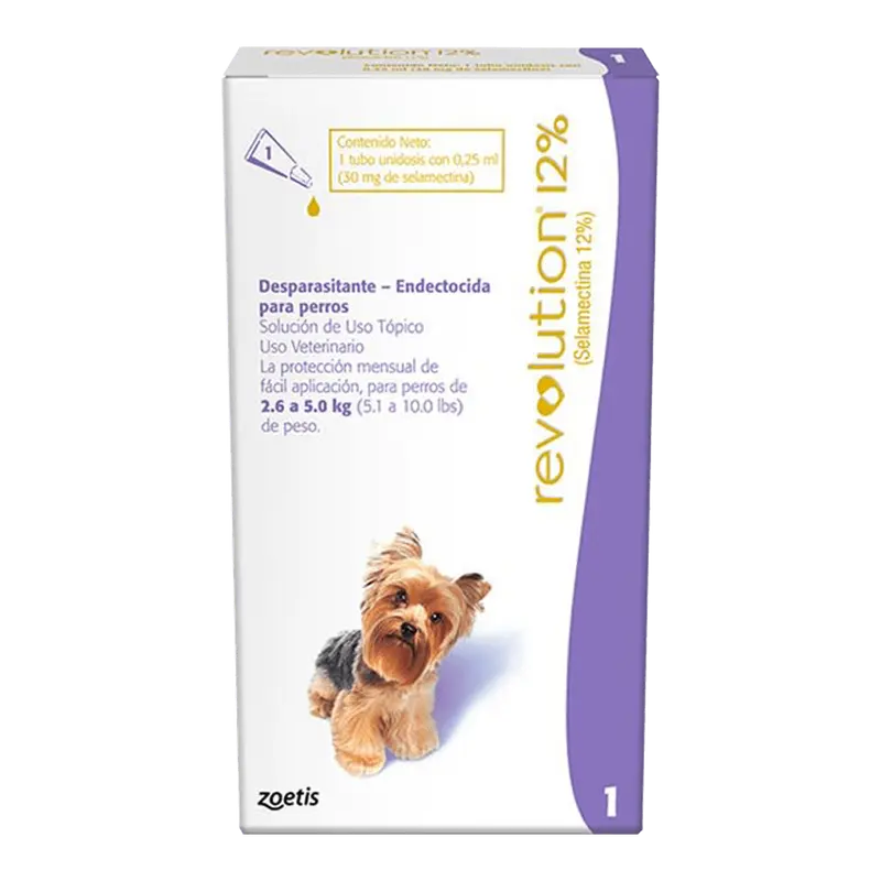 Revolution Perro 12% 2.5 - 5 kg (0.25ml)