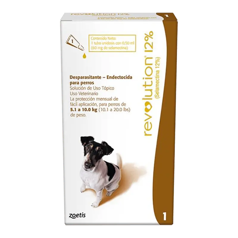 Revolution Perro 12% 5 - 10 kg (0.5ml)