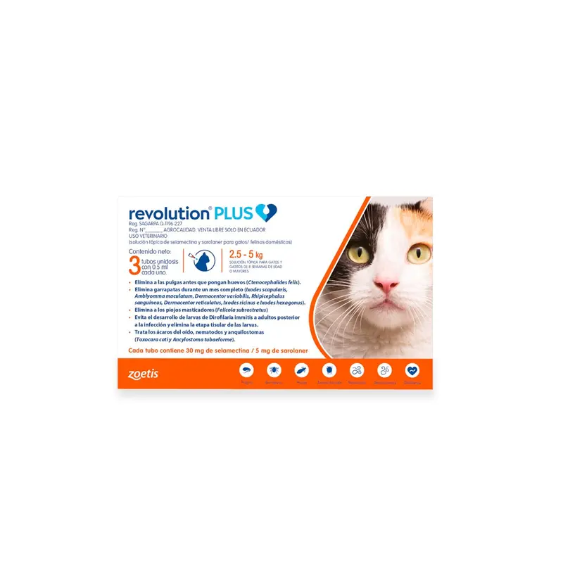 Revolution Plus Para Gatos 2.5 5 Kg
