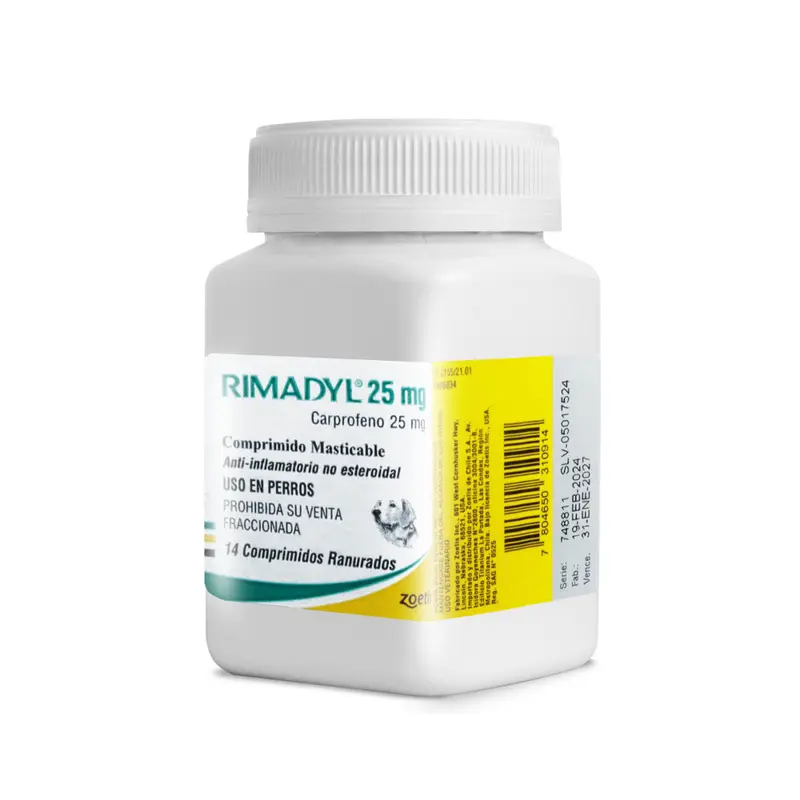Rimadyl 25 Mg 14 Comprimidos