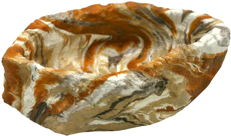 Roca Jardín 8.75 x 6.5 x 2.25" Earthtone – Cuenco, tamaño grande