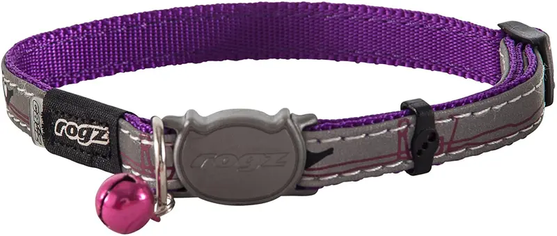 Rogz cb08-e reflectante cuello de gato, talla única), color morado