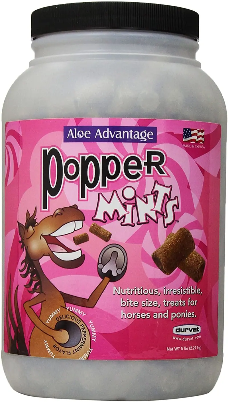 Rooster Booster Aloe Advantage Poppermints golosinas para caballo, 5 libras, N/A, -