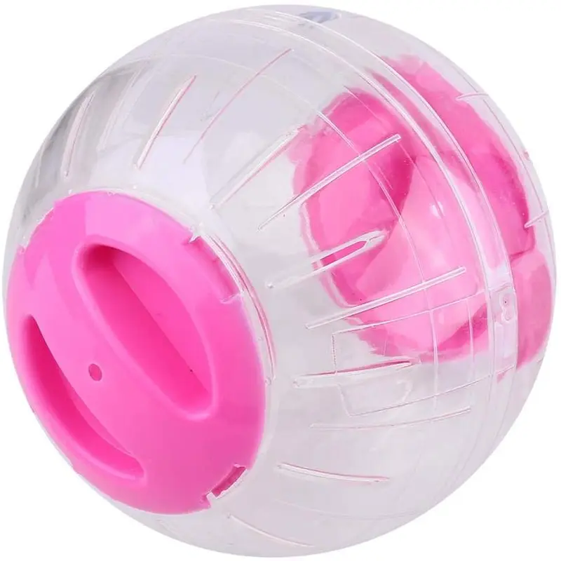 Rueda de ejercicio de hámster silenciosa de 4.7 in con aro exterior de acrílico, diseño aerodinámico, para gerbils, chinchillas y cobayas, animales pequeños