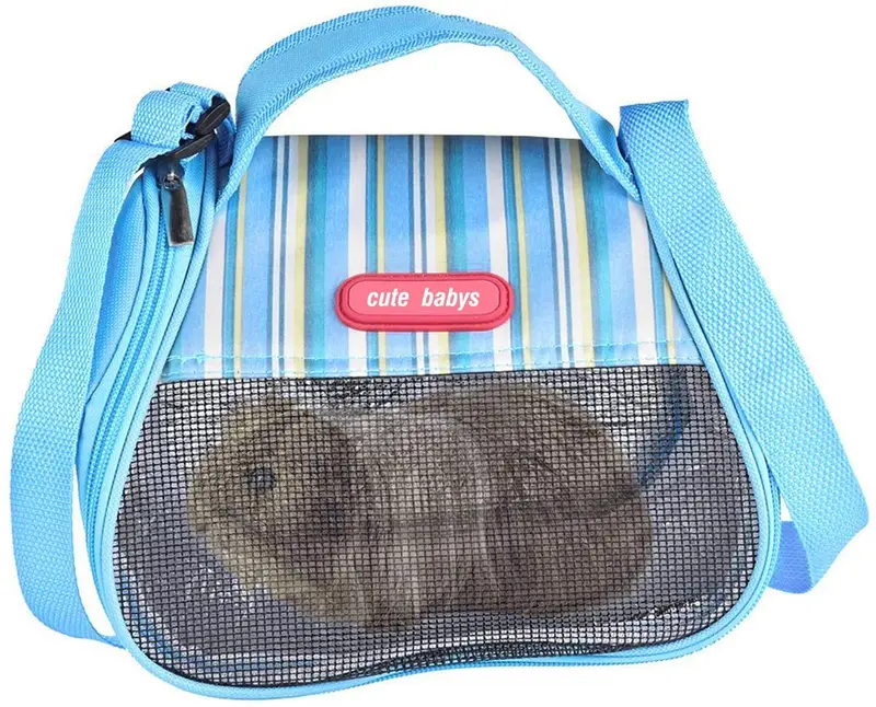 RYPET - Bolsa transportadora para hámster portátil y transpirable para conejillos de indias, erizo, ardilla y otros animales de tamaño similar