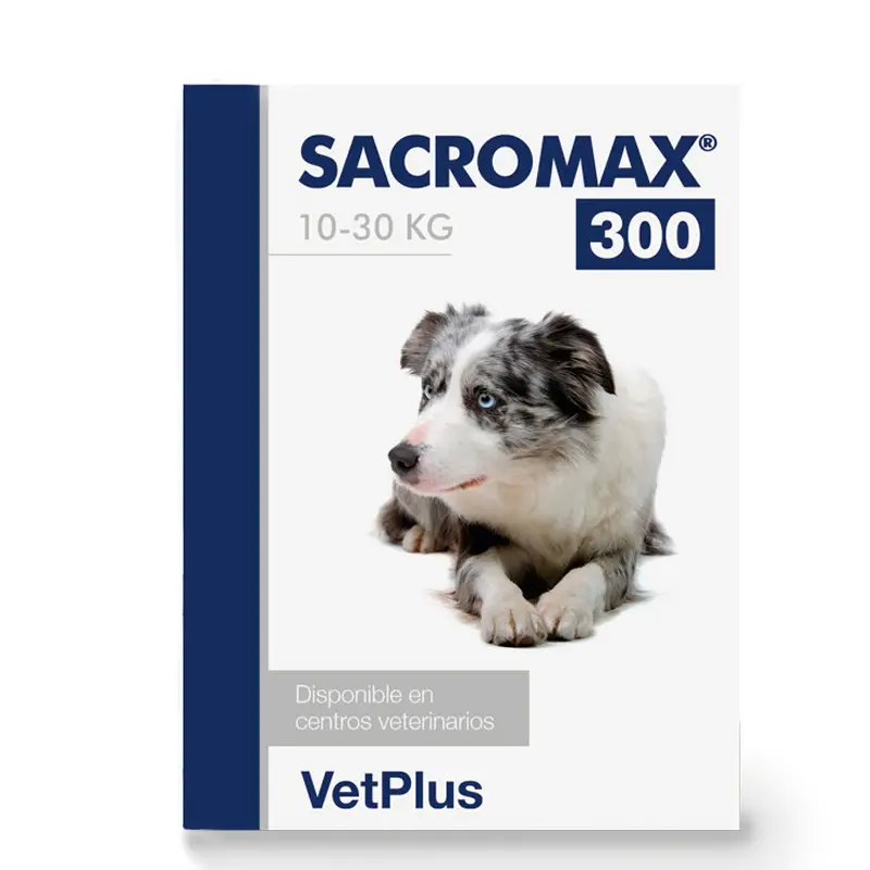 Sacromax 300 – 30 Sobres Hepatoprotector para Perros Medianos (10–30 kg)