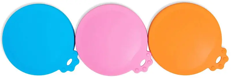 SACRONS-Can Covers/3 Pack/Universal Silicone Food Can Lid Cover for Pet Food/Fits Most Standard Size Dog and Cat Can Tops