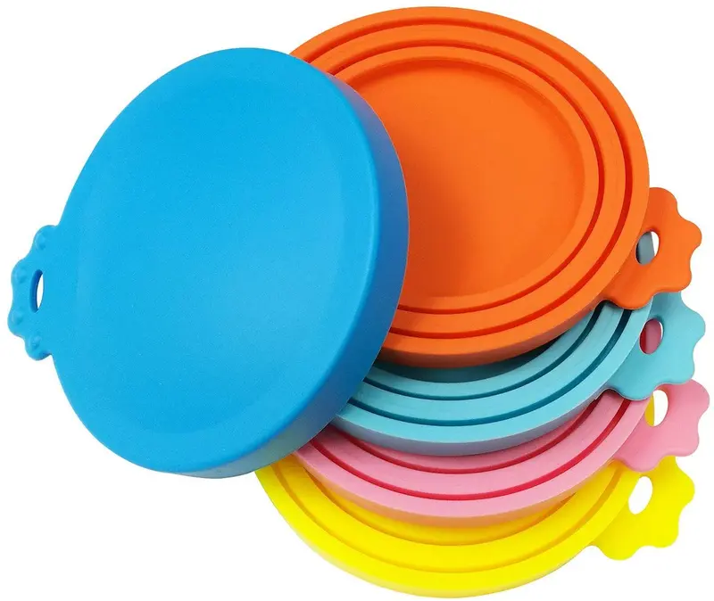 SACRONS-Can Covers/Universal Silicone Can Lids for Pet Food Cans/Fits Most Standard Size Dog and Cat Can Tops/100% FDA Certified Food Grade Silicone & BPA Free