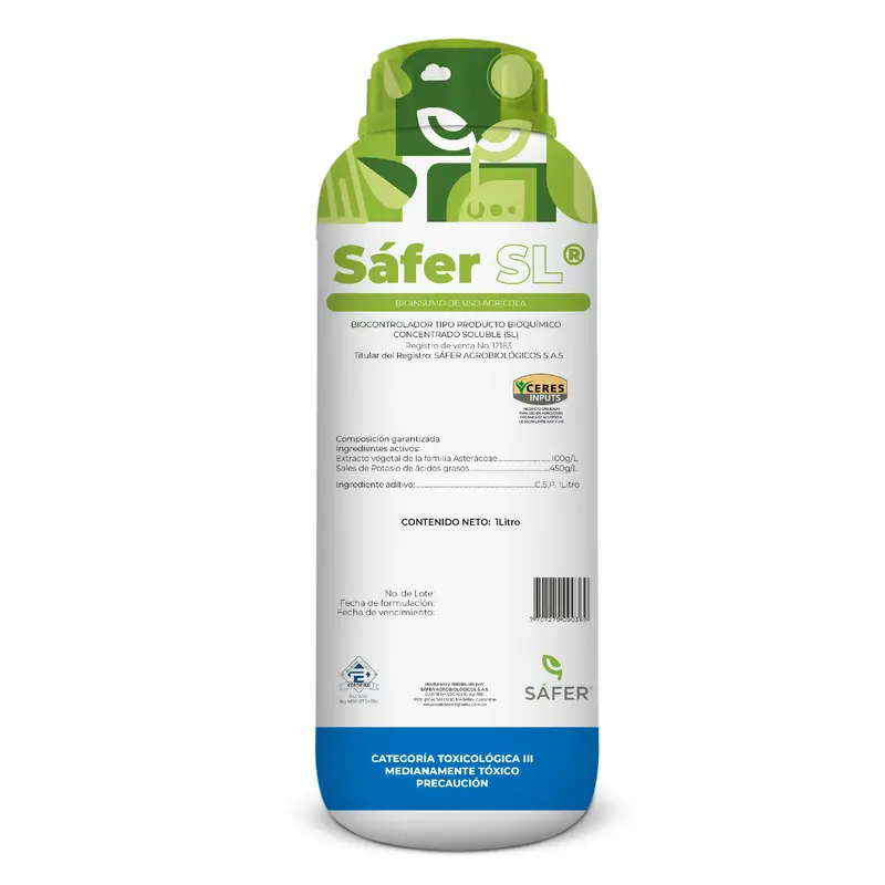 Safer Sl Insecticida Orgánico  x 1 L