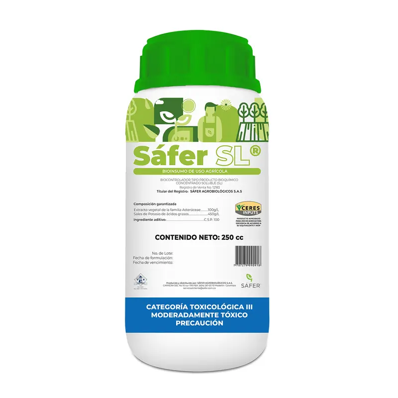 Safer Sl Insecticida Organico x 250 Cc