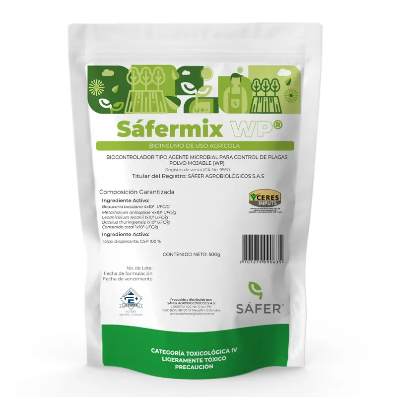 Safermix x 500 g Control Plagas De Cultivos