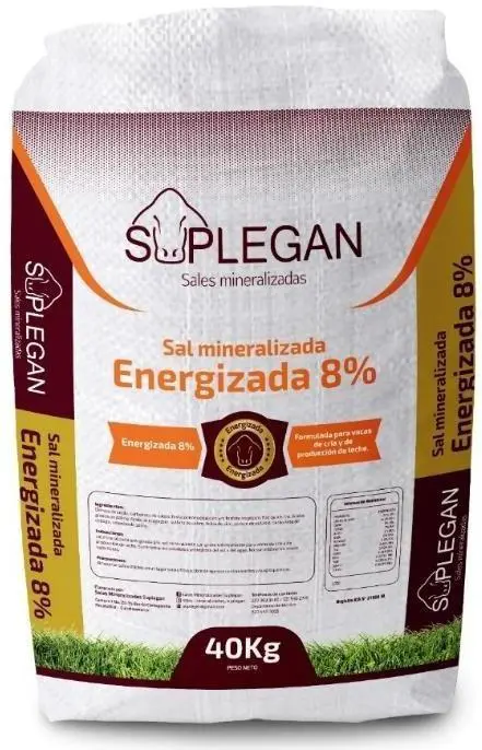 Sal mineralizada Energizada 8% Suplegan