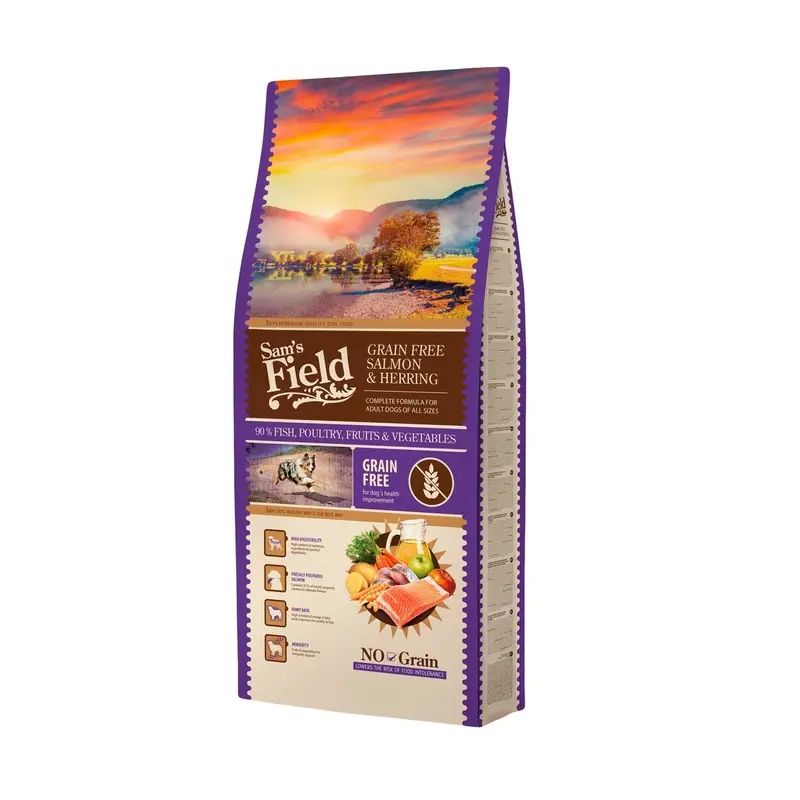 Sams Field Perro adult grain free salmon