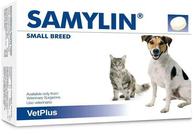 Samylin Razas Pequeñas 30 Comprimidos – Hepatoprotector para Perros hasta 10 kg | VetPlus