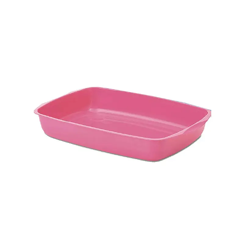 Sanitario Litter Tray Sencillo Rosado