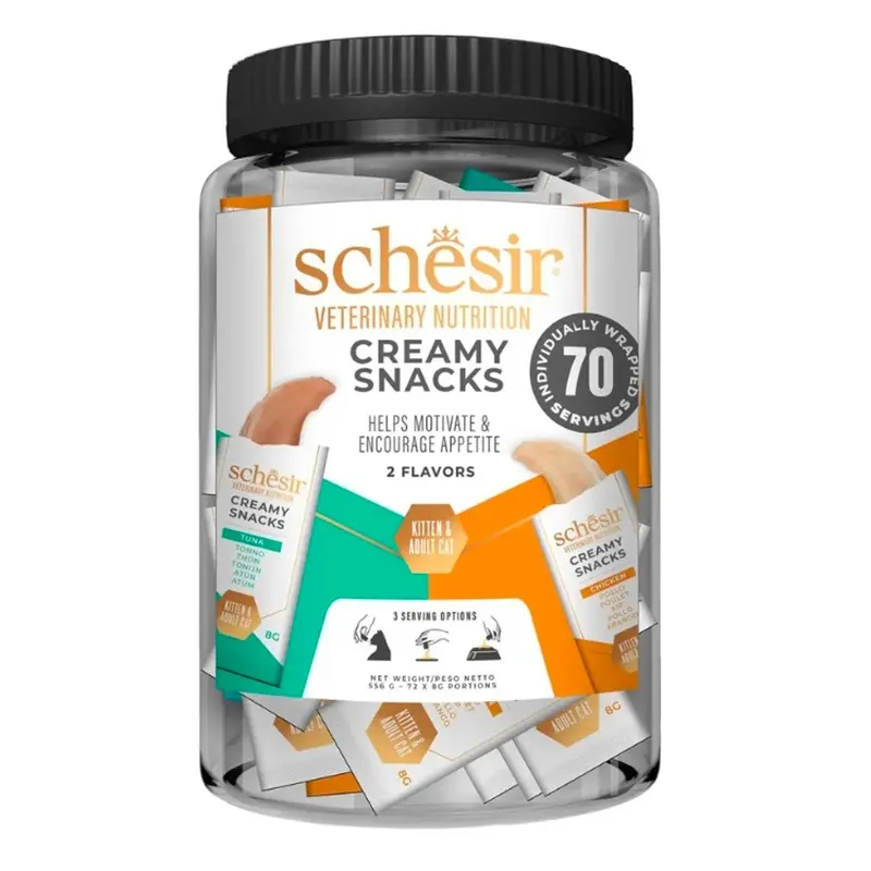 Schesir Gato Creamy Atún Pollo 70uts