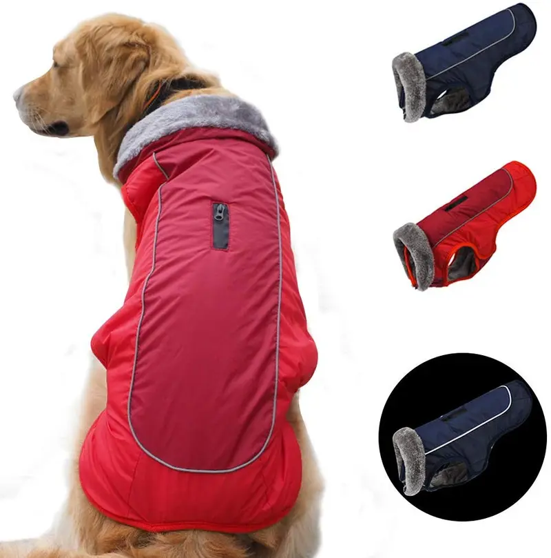 SCPET Abrigo de invierno acogedor impermeable a prueba de viento abrigo de invierno cálido para perro ropa de clima frío chaqueta para perro XS-3XL