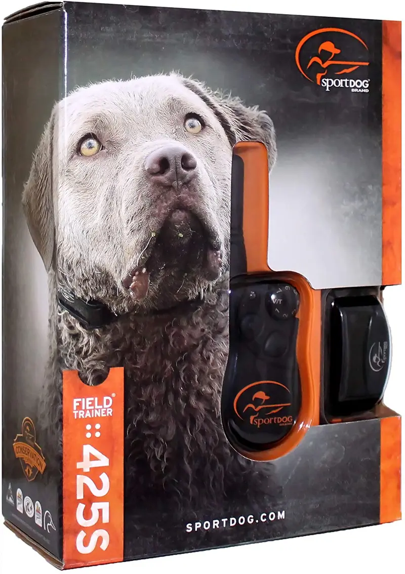 SD-425S de SportDOG, adiestrador de campo para perros grandes y tercos, collar de adiestramiento de choque a prueba de agua