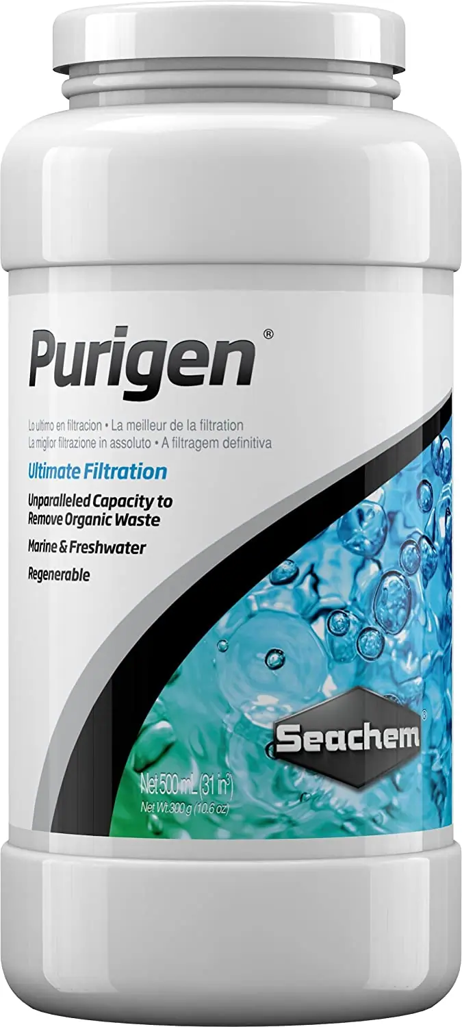 Seachem purigen para agua dulce y agua salada