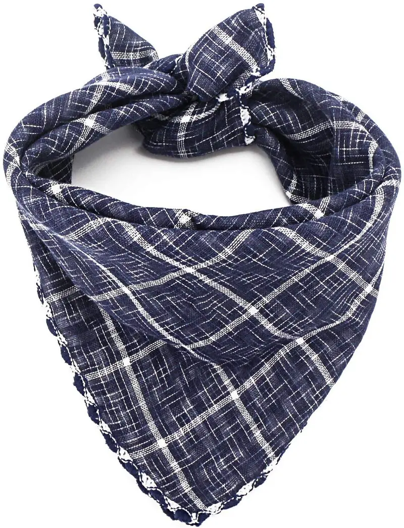 Segarty Bandana para perro, bufandas para cachorros pequeños, medianos, grandes, a cuadros, reversibles, para mascotas, bandanas, accesorios, juego de pañuelos triangulares