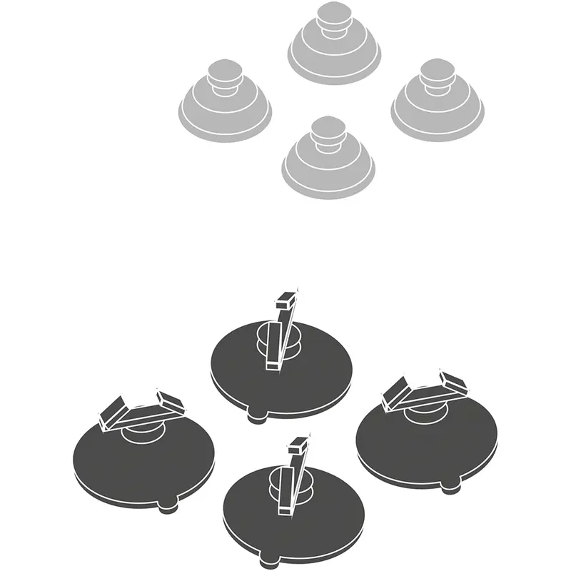 SELTZ L Suction Cups