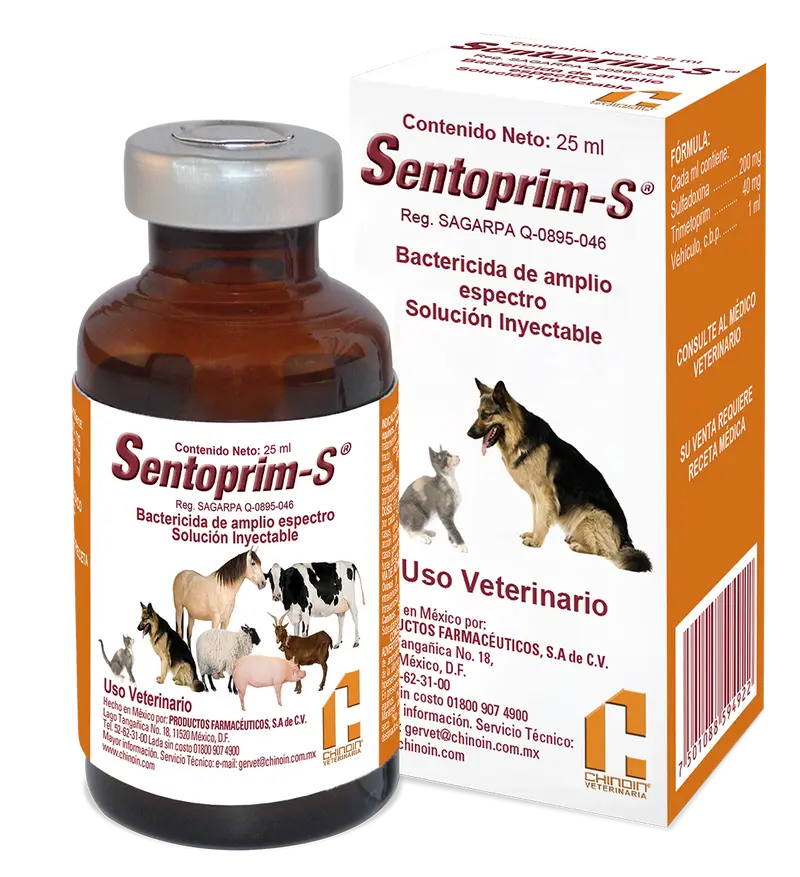 Sentoprim-S Inyectable Frásco ámpula con 25 ml
