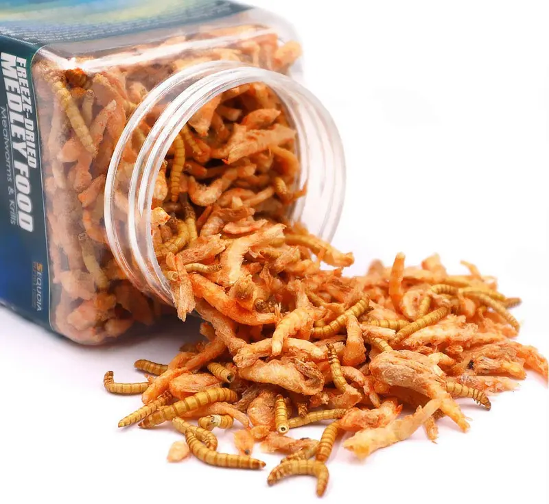 SEQUOIA Alimento medley para tortuga acuática - Camarones y gusanos de comida