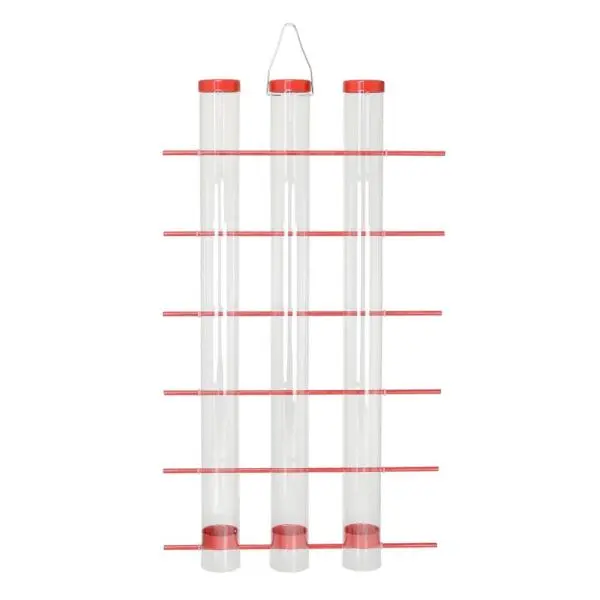 Set de Tubos Alimentadores para Aves Rojo