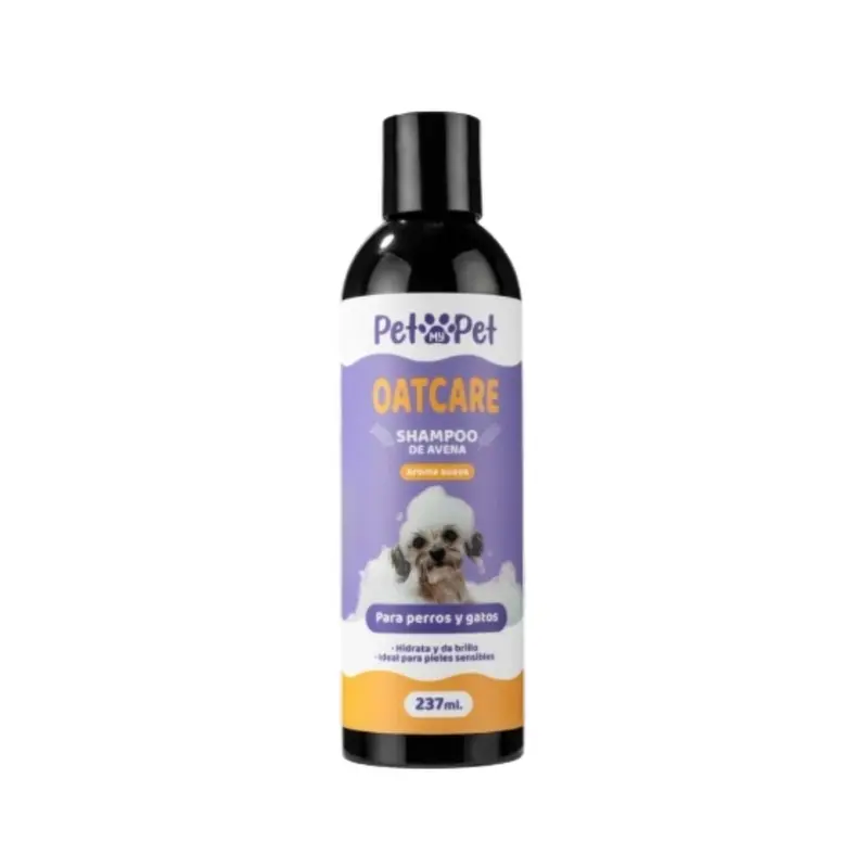 Shampoo de Avena Suave para Perros y Gatos 237 ml