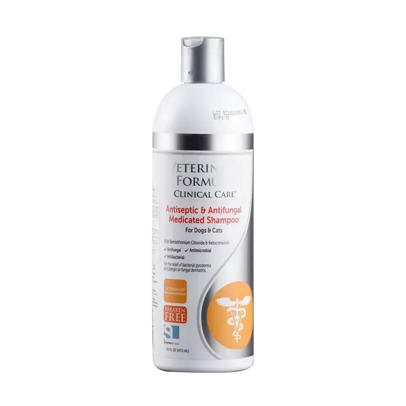Shampoo medicado VFFC Antiséptico & Antifúngico para Perros y Gatos 16 Oz