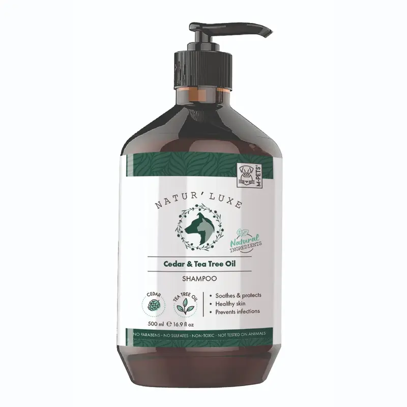 Shampoo Natural de Cedro y Árbol de Té para Perro - 500ml | M-PETS Natur'Luxe