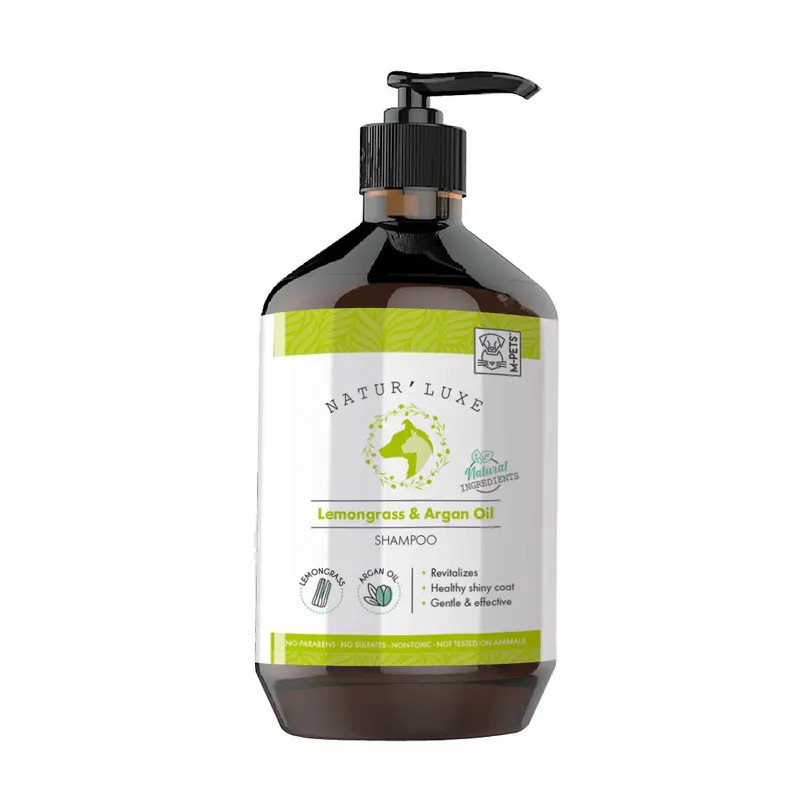 Shampoo Natural de Hierba Limón y Argán para Perro - 500ml | M-PETS Natur'Luxe