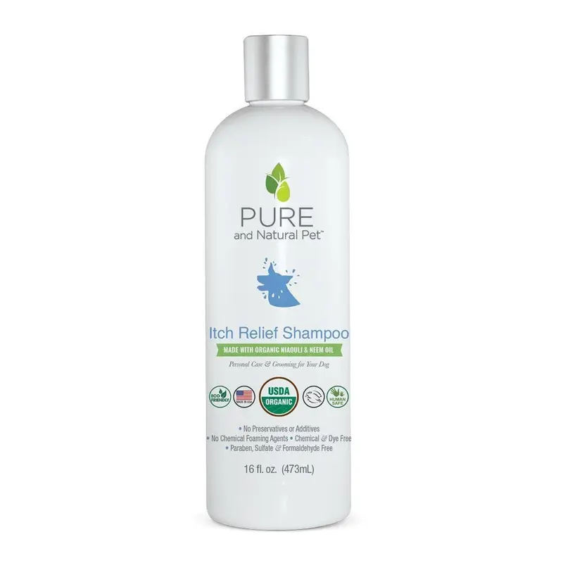 Shampoo Orgánico para Alivio de Comezón en Perros - 473 ml | Pure and Natural Pet