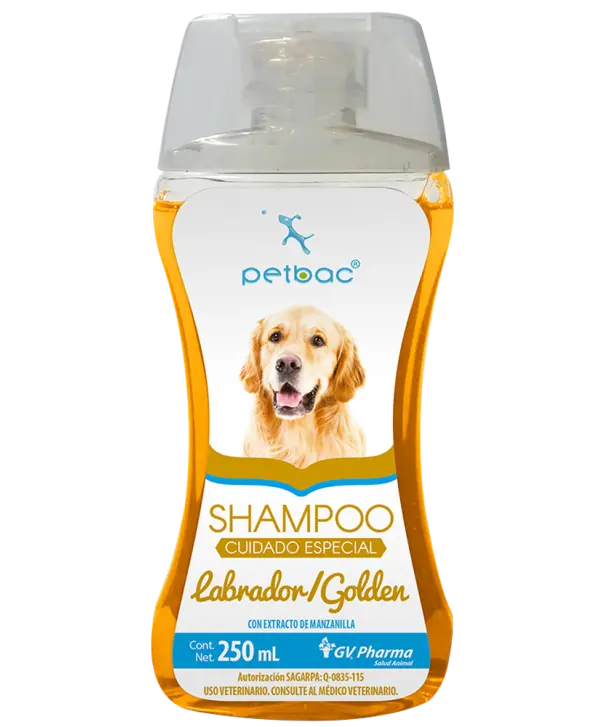 Shampoo Petbac Cuidado Especial LABRADOR / GOLDEN 400 mL