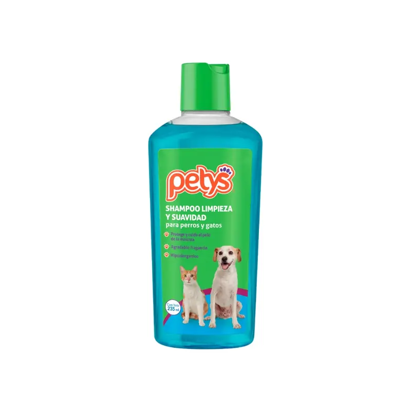 Shampoo Petys Limpieza Y Suavidad X 235 Ml