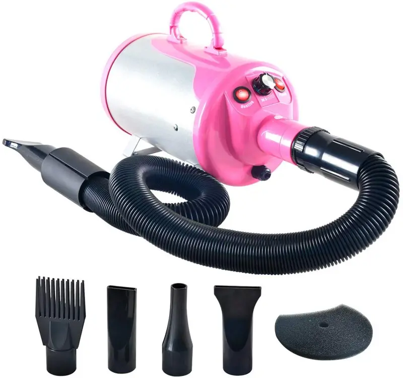 SHELANDY 3.2HP - Secador de pelo para mascotas, sin escalones, velocidad ajustable, con calentador