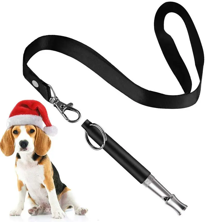 Silbato de perro Silbato Silencioso profesional para dejar de ladrar, silbatos ultrasónicos de entrenamiento para perros con frecuencias ajustables-1 paquete