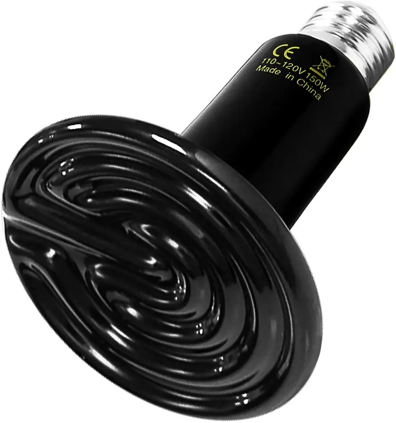 Simple Deluxe 150W Infrarrojo de cerámica de calor Emisor de calor de reptil lámpara de calor foco no emisión de luz Brooder Coop calentador para Amphibian mascota y incubar pollo