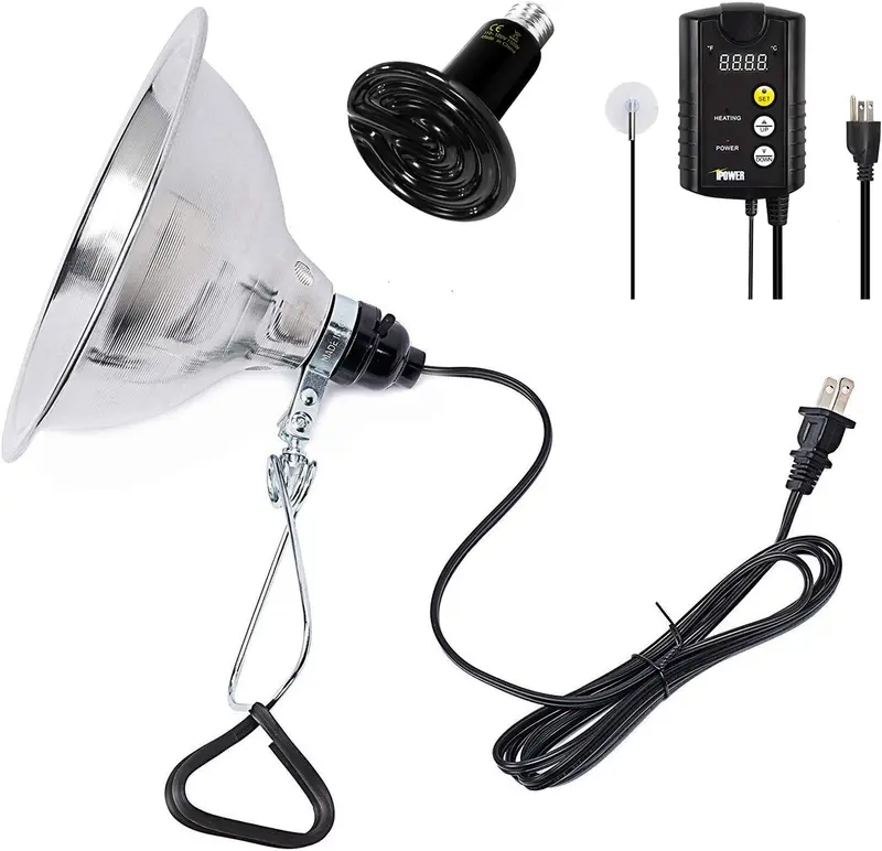 Simple Deluxe 150W Infrarrojos de Cerámica Reptil Bombilla de Calor Combo para Amphibian Pet