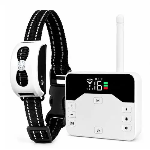 Sistema antifugas 2 en 1 con Valla Invisible y Collar de Adiestramiento para Perros