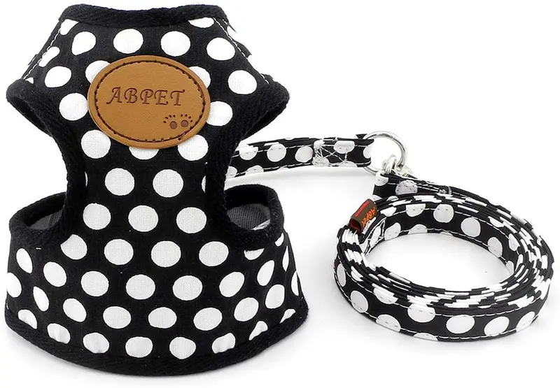SMALLLEE_Lucky_Store - Conjunto de arnés de malla suave de nailon para mascotas, gatos