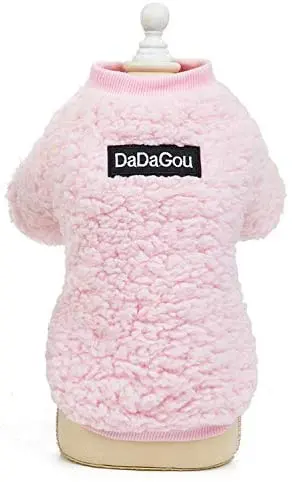 SMALLLEE_LUCKY_STORE sudadera de forro polar supersuave de sherpa para perro pequeño, gato, cachorro, gatito, abrigo de invierno cálido para mascotas