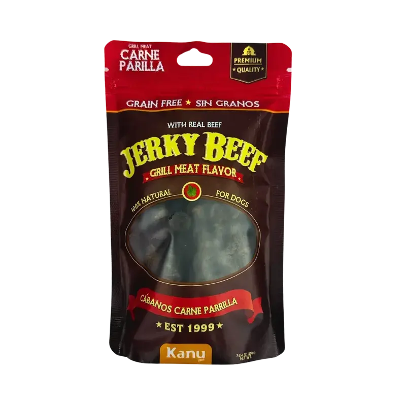 Snack de Cábano Jerky Grill Meat Flavor Kanu Pet Para Perro